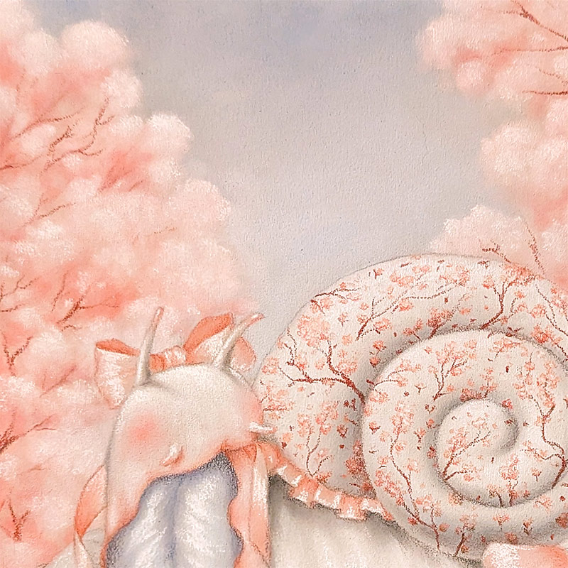 TrashKitty - Cherry Blossom the Snail (Detail 1)
