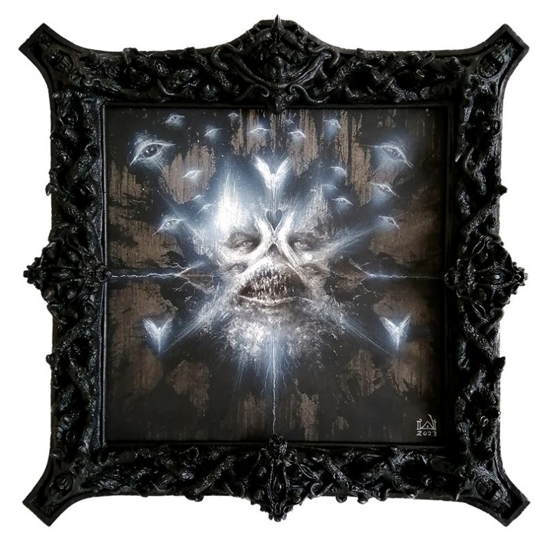 David Michael Wright - Rorshachian Death God 2 (Framed)