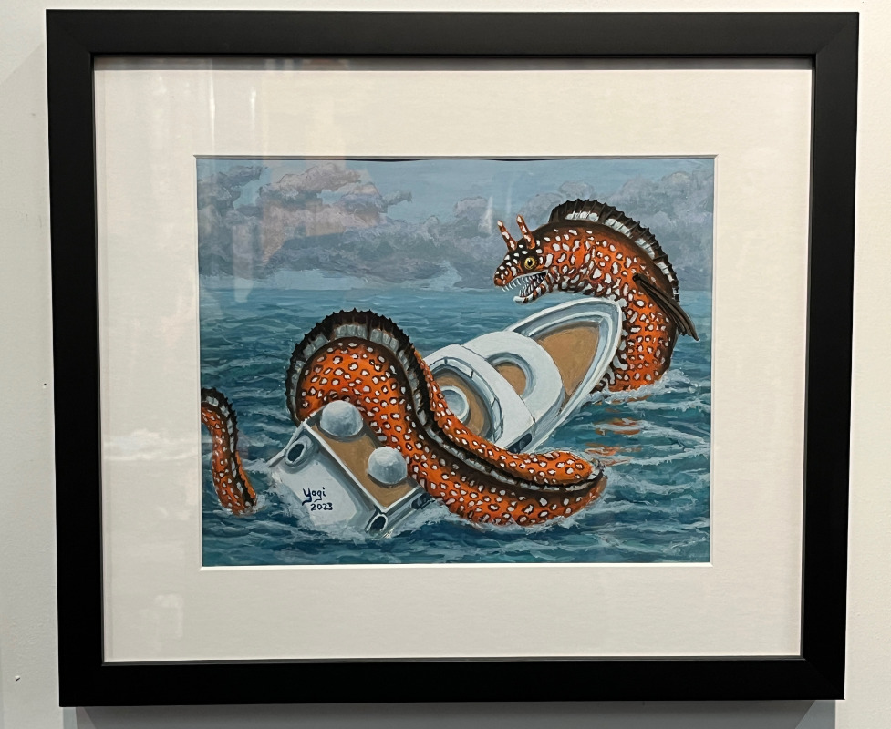 Sandra Yagi - Sea Serpent #1 (Framed)